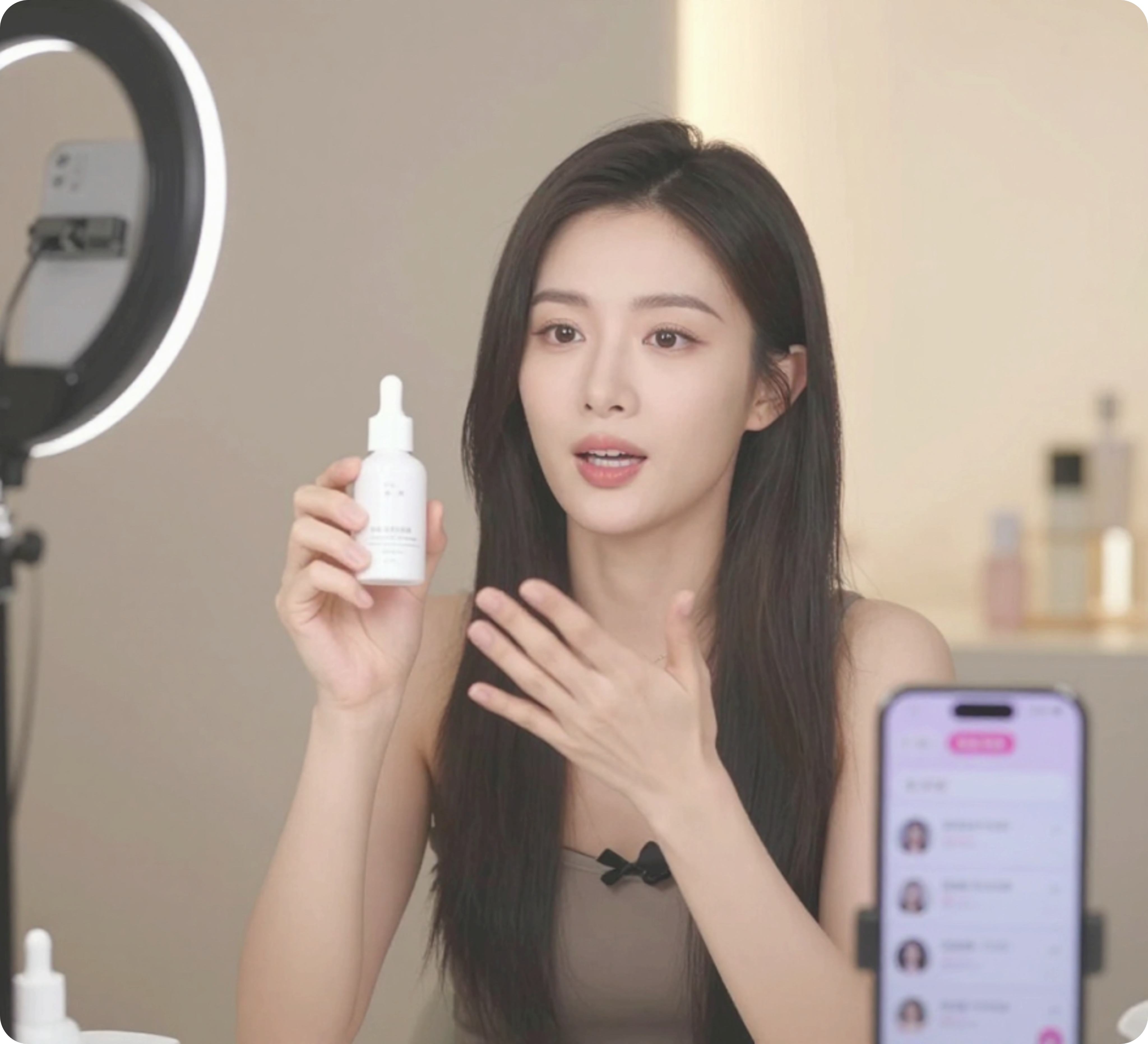 뷰티 상품 콘텐츠와 라이브커머스 제작 예시